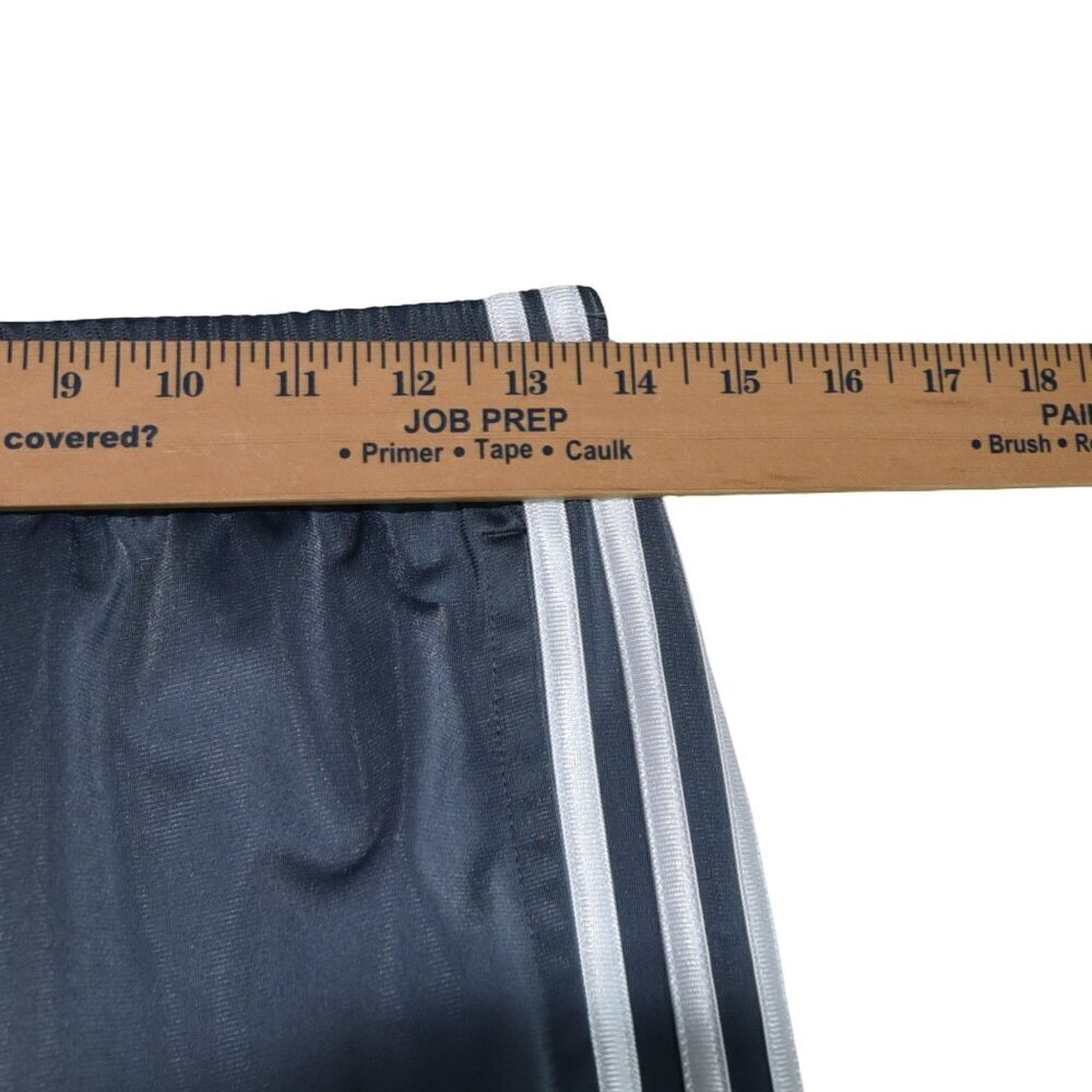 Adidas Grey Blue Track Pants Size Youth 14/16 Regular Fit 3-Stripes - Picture 3 of 5